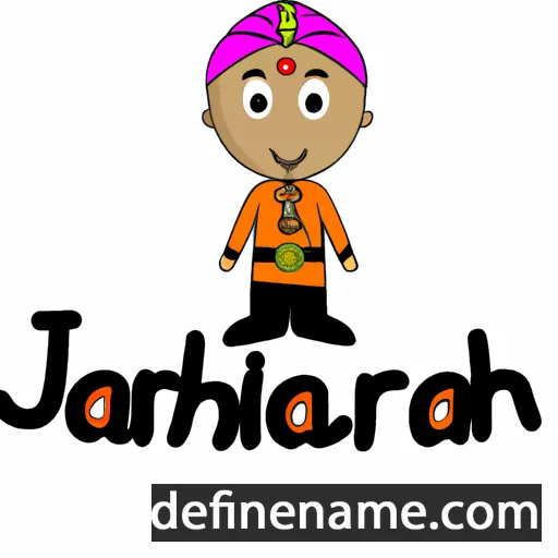 cartoon of the name Jauhari