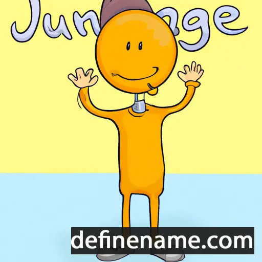 cartoon of the name Jaunce