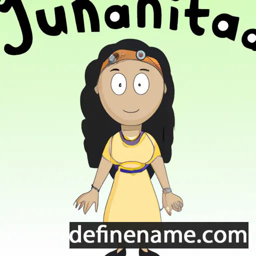 cartoon of the name Jaunita