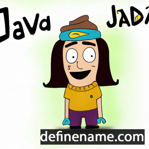 cartoon of the name Javada