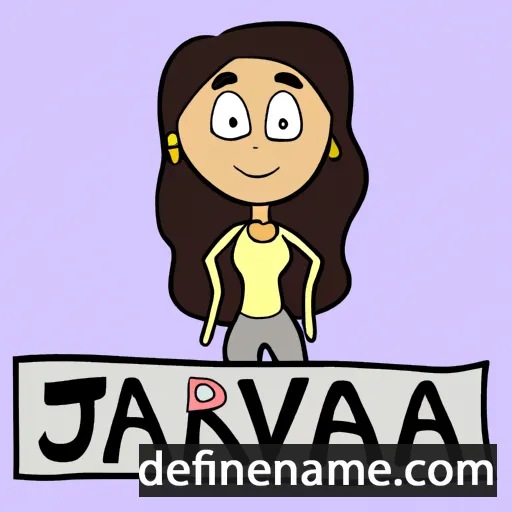 cartoon of the name Javairia