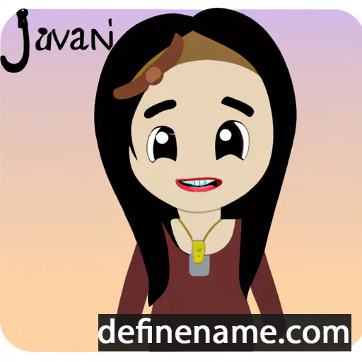 cartoon of the name Javaneh