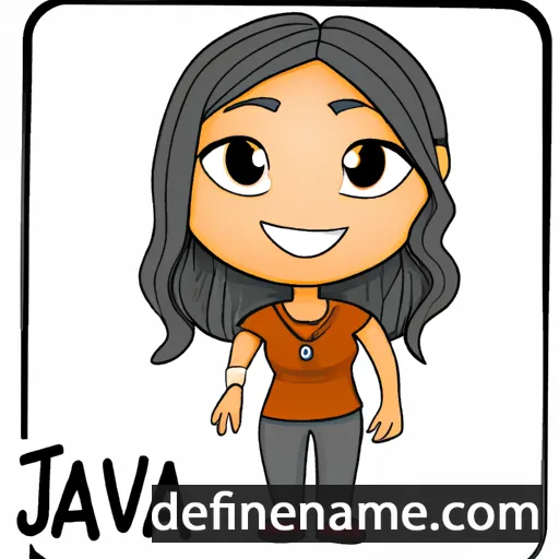 cartoon of the name Javia