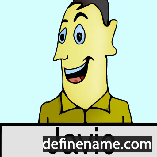 cartoon of the name Javid