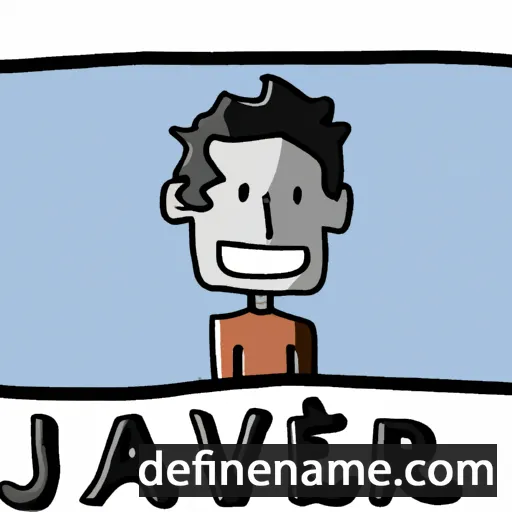 cartoon of the name Javièr