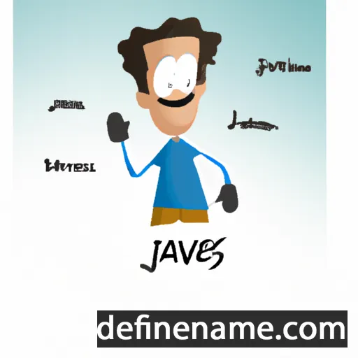 cartoon of the name Javis