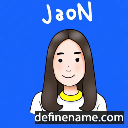 cartoon of the name Ja-yeon