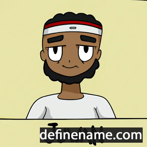 cartoon of the name Ja'wuan