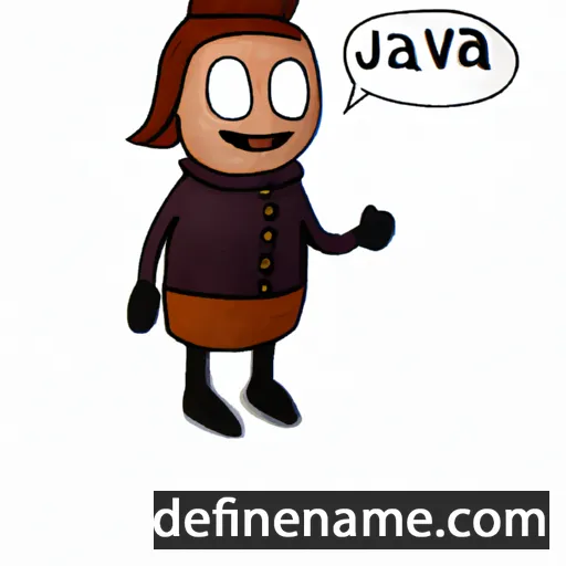 cartoon of the name Jåvva