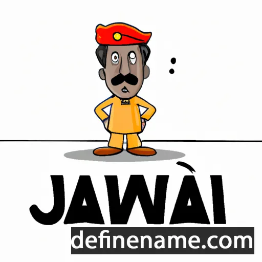 cartoon of the name Jawaharlal