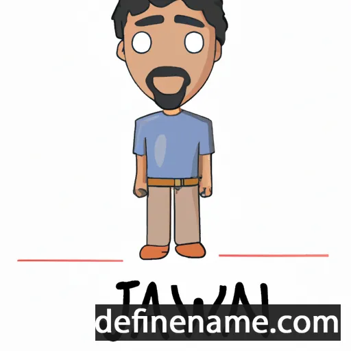 cartoon of the name Jawan