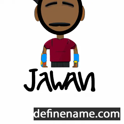 cartoon of the name Jawann