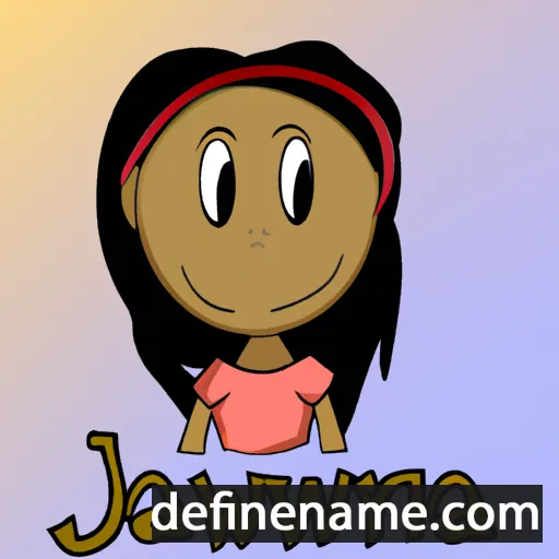 cartoon of the name Jawanna