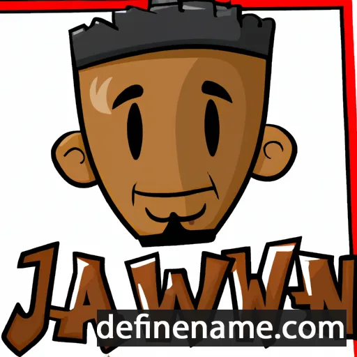 cartoon of the name Jawaun