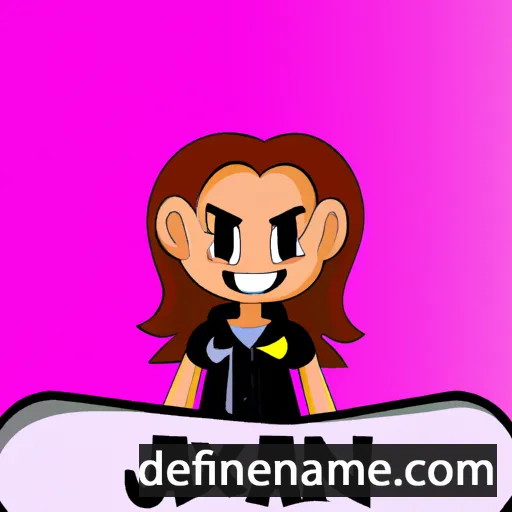 cartoon of the name Jaxann