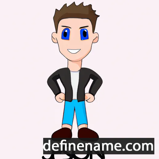 cartoon of the name Jaxsen