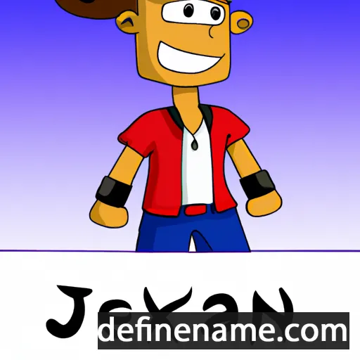 cartoon of the name Jaxten