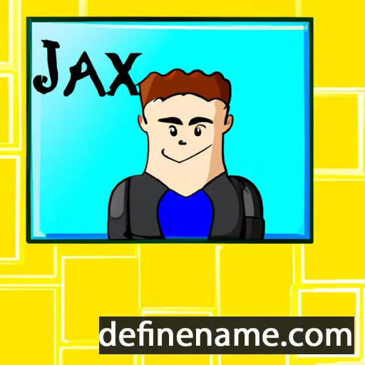 cartoon of the name Jaxxton