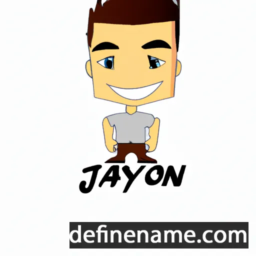 cartoon of the name Jaxyn