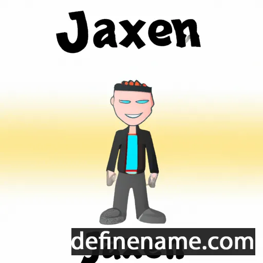 cartoon of the name Jaxzen