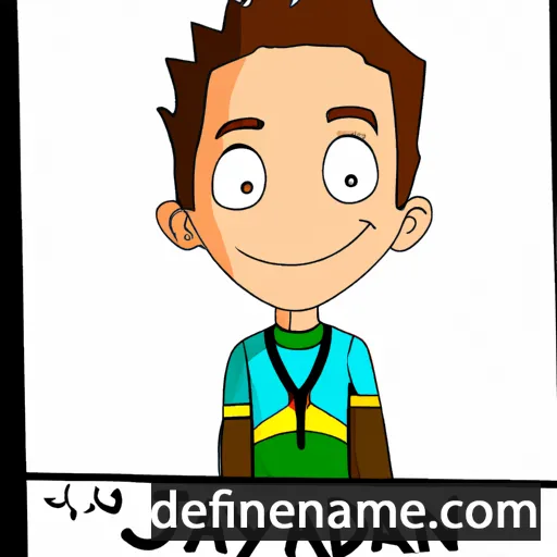 cartoon of the name Jaydan