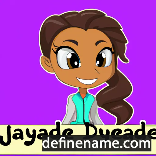 cartoon of the name Jaydence