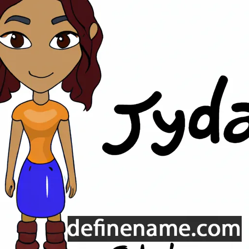 cartoon of the name Jaydia