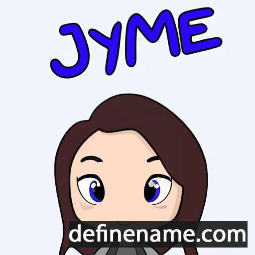 cartoon of the name Jaynee