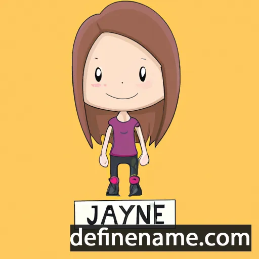 cartoon of the name Jaynne