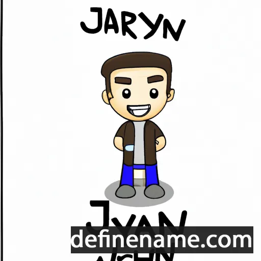 cartoon of the name Jayren