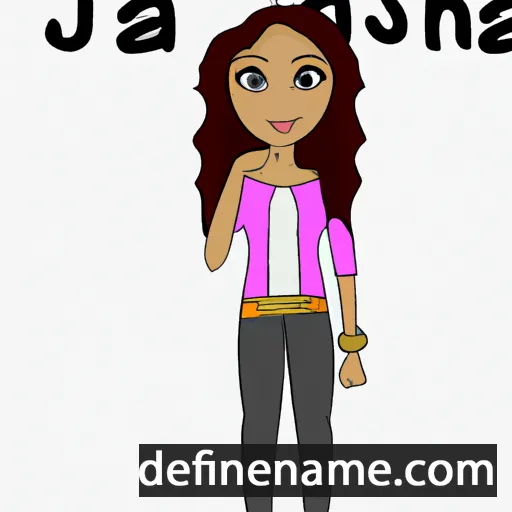 cartoon of the name Jaysha