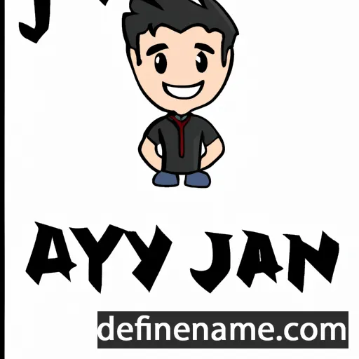 cartoon of the name Jayvyn