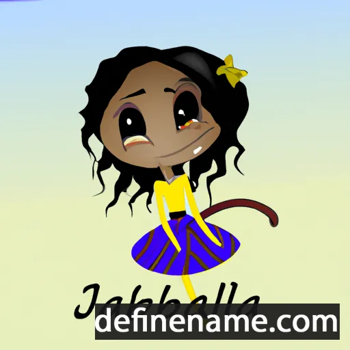 cartoon of the name Jazabella