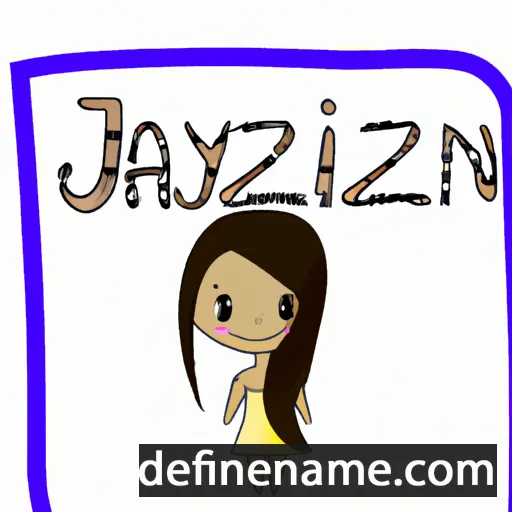 cartoon of the name Jazalyn