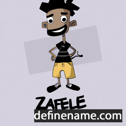 cartoon of the name Jazeel