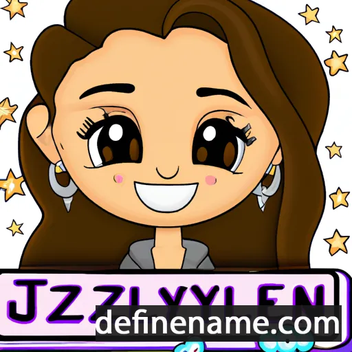 cartoon of the name Jazelyn