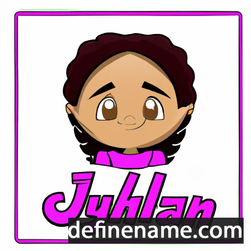 cartoon of the name Jazilyn