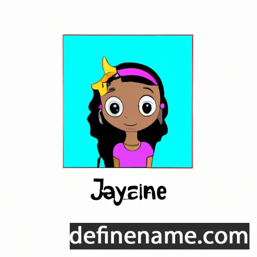 cartoon of the name Jazlyne