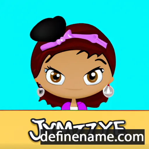 cartoon of the name Jazmyne