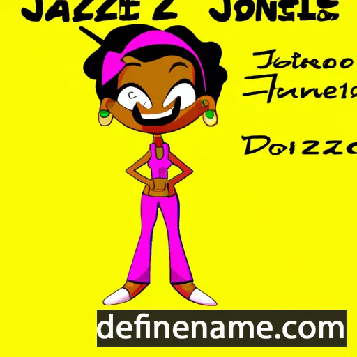 cartoon of the name Jazzlene