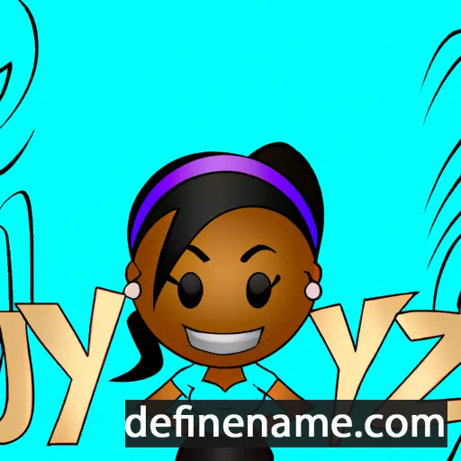 cartoon of the name Jazzlyn