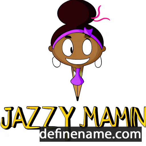 cartoon of the name Jazzmyn