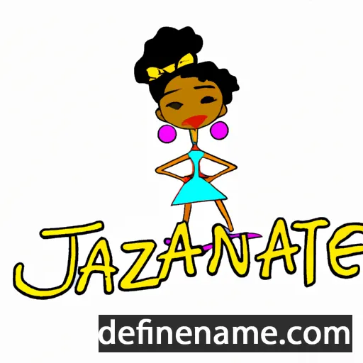 cartoon of the name Jazznae