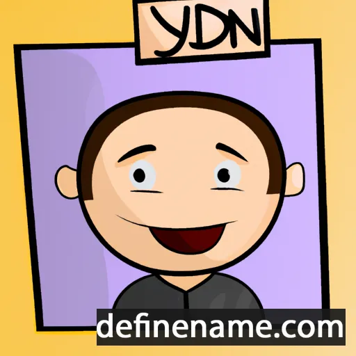 cartoon of the name Jdyn