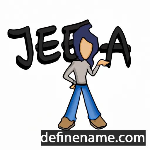 cartoon of the name Je-ha