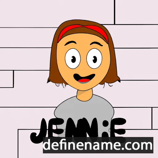 cartoon of the name Jénie