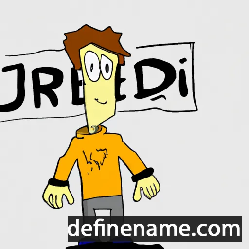 cartoon of the name Jéred