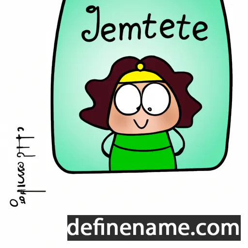 cartoon of the name Jéromette