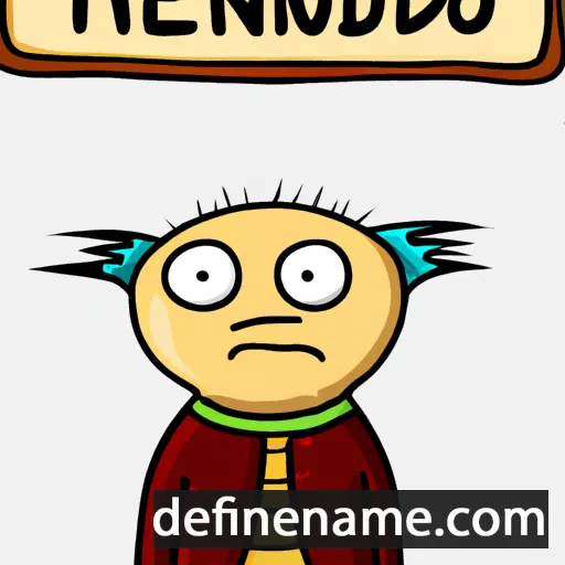 cartoon of the name Jędrunio