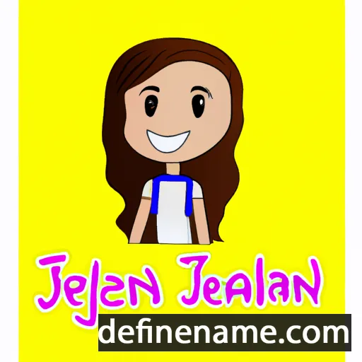 cartoon of the name Jeanalyn